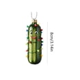 thumbnail image 3 of Cute Mini Cucumber Christmas Tree Ornament - Acrylic Holiday Pendant for Decorating Trees, Gifts & Cars, 3 of 5