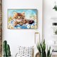 thumbnail image 5 of Cuadros Decorativos DIY Cat in Basket Kit de pintura al óleo digital Pintura acrílica por números Decoración de pared Tmvgtek embutido en tela, 5 of 9