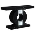 thumbnail image 2 of Eliana Geometric Console Table with LED Lighting Black, 2 of 5