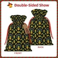 thumbnail image 2 of Naloa Pineapple Drawstring Christmas Bags, 3D Xmas Gift Bags, Christmas Wrapping Bags, Xmas Goodie Bags, Treat Pouch Bags, Party Favor Bags-Medium, 2 of 9