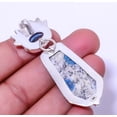 thumbnail image 2 of Coffin Shaped K2 Blue - Azurite In Quartz 925 Sterling Silver Pendant 2.34" A333, Beautiful Jewelry For Woman, New Year Sale, Valentin's Day Gift, 2 of 2