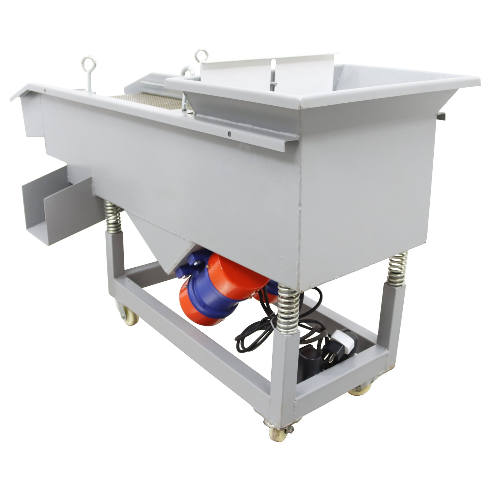3-layer Linear Vibrating Screen with 6mm 4mm 2mm Screen Electric Dual-motor Screen Shaker 220V