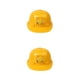 thumbnail image 3 of Monstrate Seguridad con energía solar Protección máxima Ventilador de protección solar Sombrero para el sol con cabeza de larga duración amarillo tapa de ventilador solar 2piezas, 3 of 6