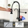 thumbnail image 5 of WOWOW Pull Down Sprayer Kitchen Faucet with Drinking Water Filter, 5 of 8