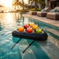 thumbnail image 6 of Inflatable Pool Cup Holder Float for 6 Drinks Wearable Hat Summer Floating Beverage Caddy, 6 of 7