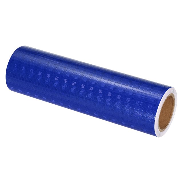 Unique Bargains Reflective Tape, 8' x 10 Ft Waterproof High Visibility Warning Safety Tape, Blue