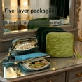 thumbnail image 2 of Jewelry zippered pocket case Travel Jewelry Bag - Portable Velvet Organizer with 5 Compartments, Secure Storage for Necklaces & Accessories, Ideal Gift for Women, 2 of 8