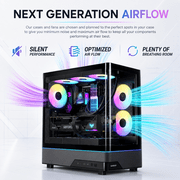 Gigatech Gaming Omega 3 Gaming PC Desktop Bundle - Core Ultra 7 265K, RTX 5070, 32GB DDR5, 1TB SSD, RGB, Windows 11, Wi-Fi, Monitor