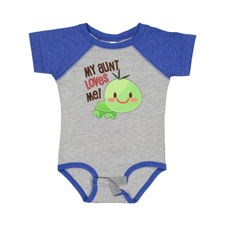 

Inktastic My Aunt Loves Me- Cute Turtle Gift Baby Boy or Baby Girl Bodysuit