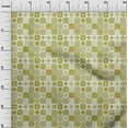 thumbnail image 3 of oneOone Velvet Lime Green Fabric Geometric Quilting Supplies Print Sewing Fabric By The Yard 58 Inch Wide, 3 of 4