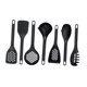 thumbnail image 2 of Juego de utensilios de cocina, tornero de cuchara sólida ranurada, 7 piezas de cocina de cocina de nylon nylon no stick, utensilios de cocción para, 2 of 8