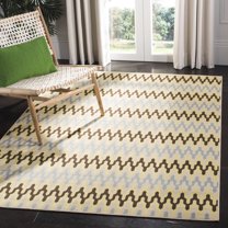Safavieh Hampton Lacklan Geometric Indoor/Outdoor Area Rug, Green/Light Blue, 2'7" x 5'