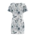 thumbnail image 5 of Fankiway Robe d'Été Imprimée pour Femmes, Jour de l'Indépendance, Décontractée, à Manches Courtes, Col Rond, Grande Taille, Printemps 6789, 5 of 5