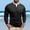 Black, variant on Men T Shirts Long Sleeve Button Down Crewneck Henley Shirt Basic Blue Button Up Shirt Mens Workout Shirts