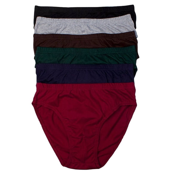 ToBeInStyle Men's Pack of 6 Solid Print Briefs