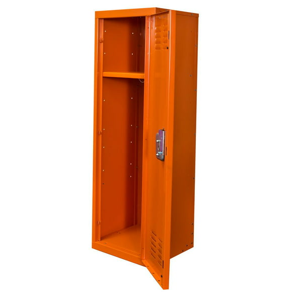Hallowell Kid Locker, 15"W x 15"D x 48"H, 728 Hoop (orange), Single Tier, 1-Wide, Knock-Down