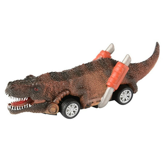 A Tyrannosaurus Pull Back Vehicle Toy Dinosaur Shape Car Model For Kids Birthday Christmas Gift