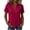 Hot Pink, variant on MAFYTYTPR Women's Polyester Solid Lapel Polo Shirt Short Sleeve Spring Summer Casual Tops for Everyday Wear S-XXL