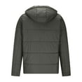 thumbnail image 5 of ZOYOEN Mens Winter Coats with Hood- Casual Zipper Warm Lightweight Down Quilted Jacket Dark Gray Size XL, 5 of 6