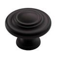 thumbnail image 1 of Amerock BP15862FB Inspirations Oversized Knob - Flat Black, 1 of 5