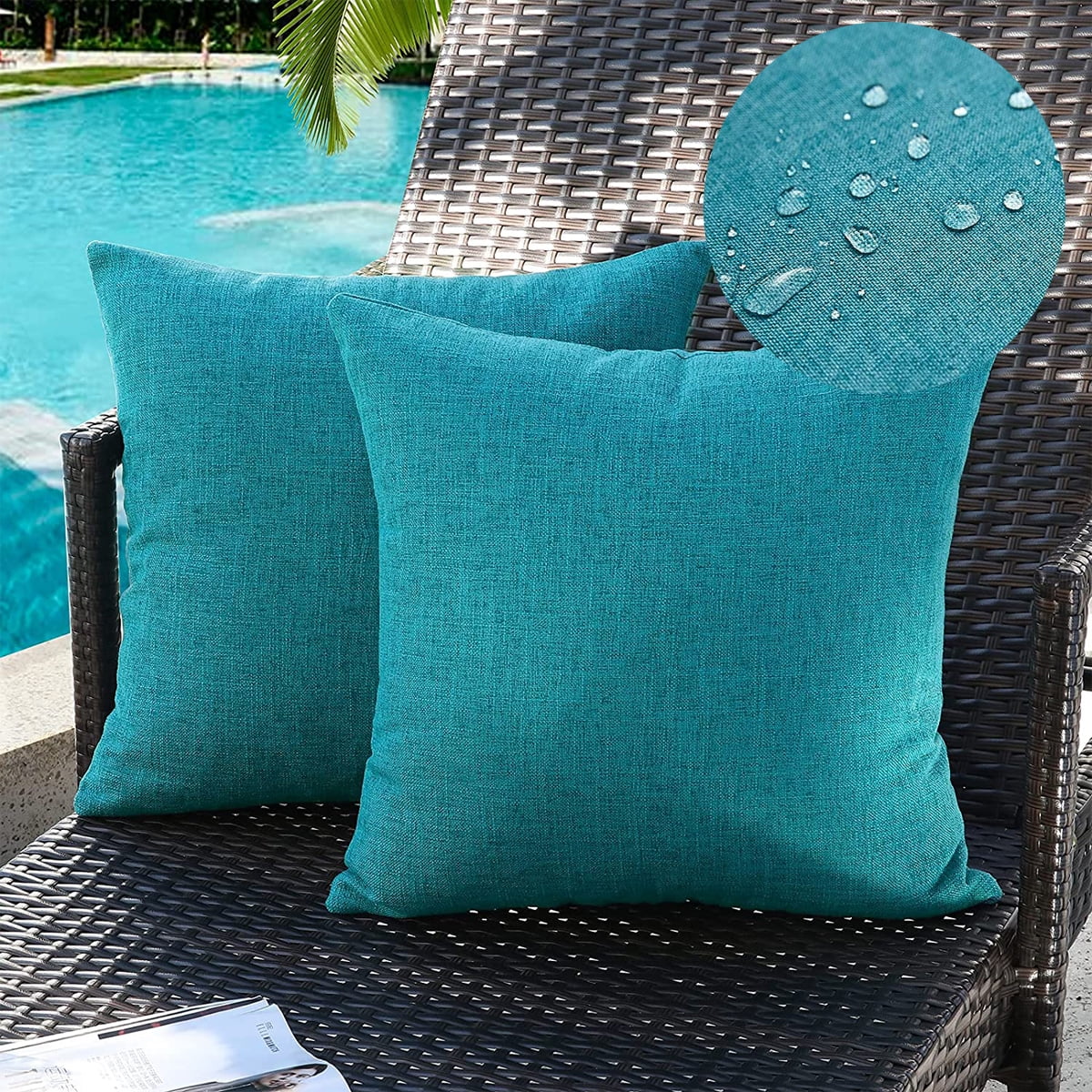 Kabuer Outdoor Waterproof Pillow Covers Outdoor Pillow Covers 18x18