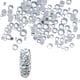 thumbnail image 1 of 3000 piezas de cristales para uñas, diamantes de imitación, cuentas redondas, dijes de vidrio con parte posterior plana, gemas y piedras, 1 of 6