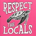 thumbnail image 6 of Wild Bobby Respect The Locals Save Our Oceans Turtle Animal Lover Unisex Crewneck Graphic Sweatshirt, Neon Pink, Small, 6 of 6
