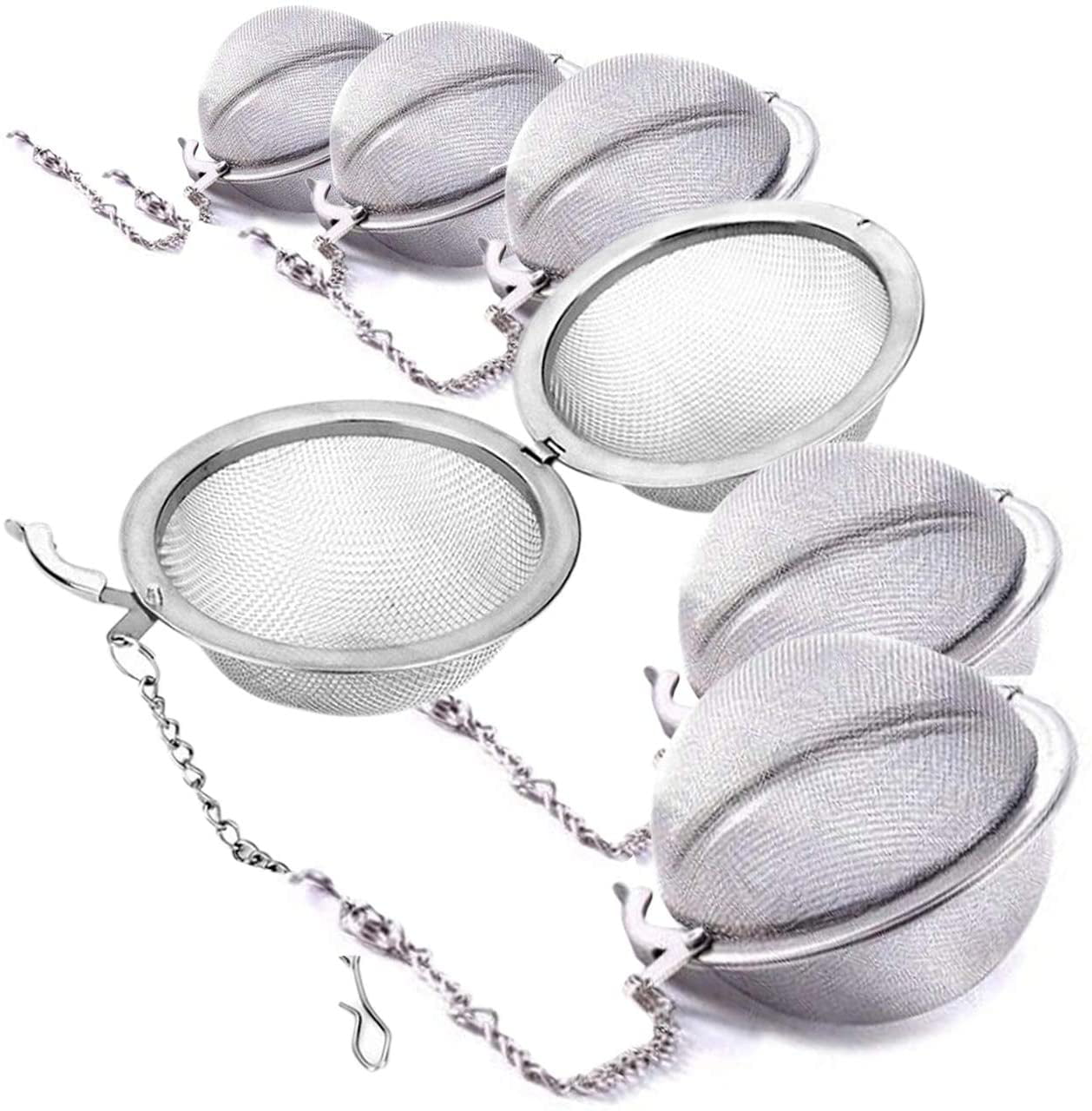 Stainless Steel Spoon Tea Ball Infuser Filter Squeeze Leaves Herb Mesh StraineJH