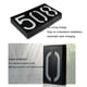 thumbnail image 5 of Injueey Señal de placa de puerta Solar Digital, tamaño de luz, lámpara desenchufada, iluminación, adornos Led, paisaje, placa de casa Iluminación y accesorios Número 6, 5 of 6