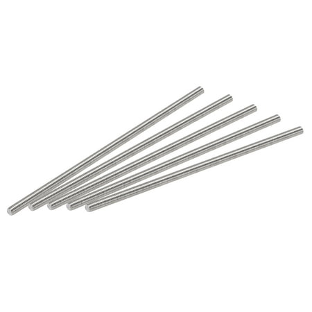 

Uxcell M3 x 80mm Fully Threaded Rod 304 Stainless Steel Right Hand Threads 5 Pack