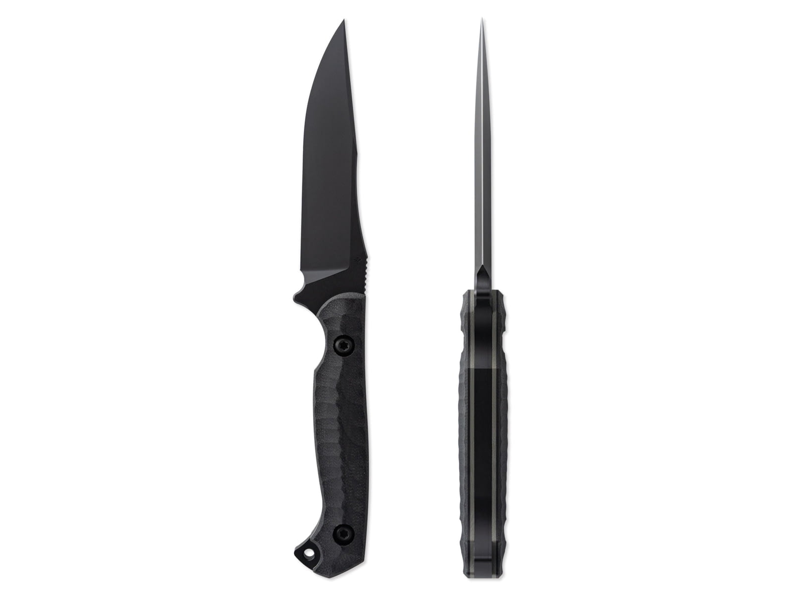 Toor Knives Krypteia S Fixed Blade Knife, 4in, CPM M4 Steel, G10 Handle, SoCom Black, Black Hydro Static