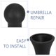 thumbnail image 3 of BESTYASH 2Ud Cubre Puntas Para Sombrilla De Patio Impermeables Con Estable Y Moderno, 3 of 8