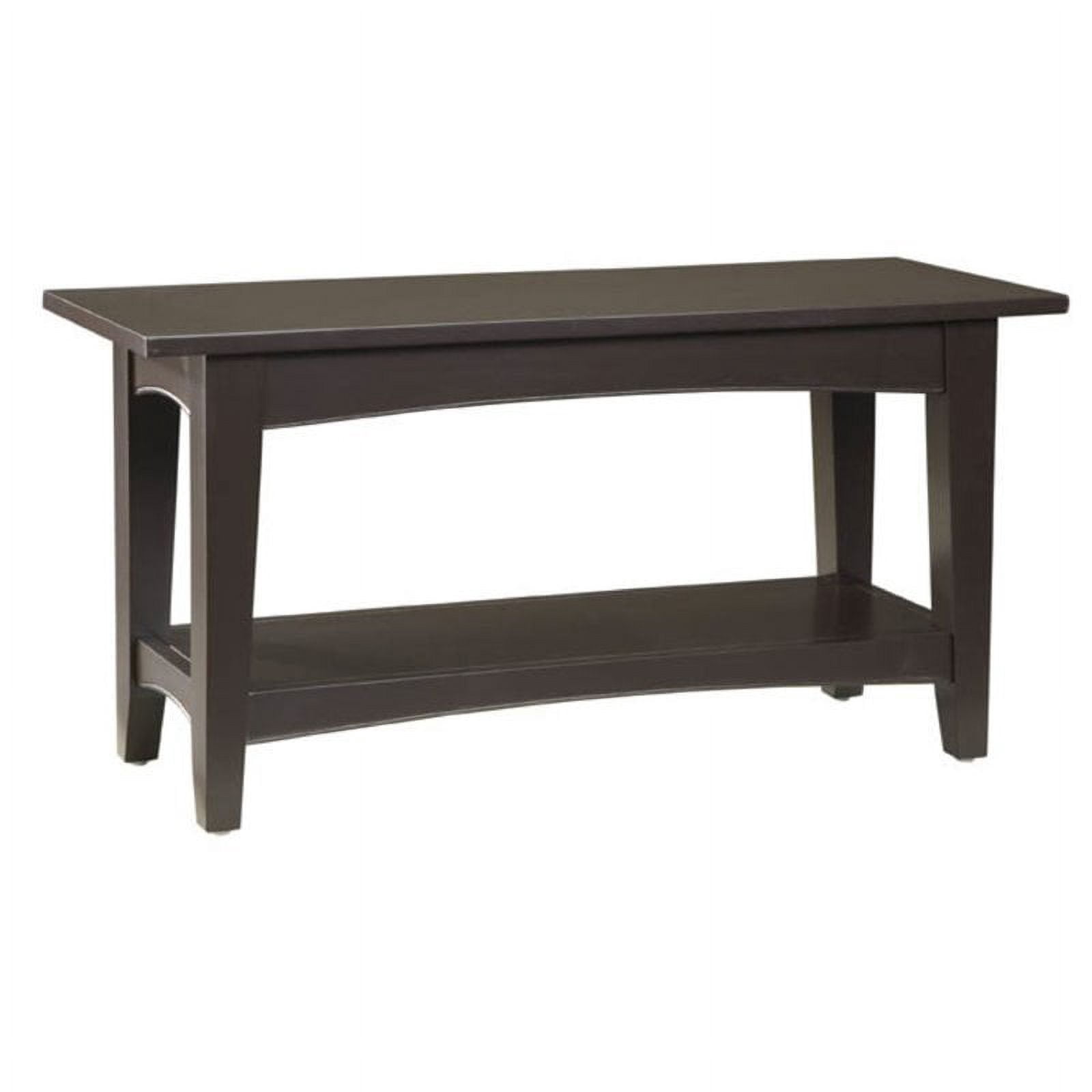 Shaker Cottage Tray Shelf Coat Hook with Bench Set, Chocolate