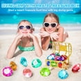 thumbnail image 4 of Diving Gems Pool Toys with Pirate Treasure Chest, Colorful Acrylic Diamonds, Underwater Sinking Swim Toys for Age 3+ Pool Games, 4 of 7