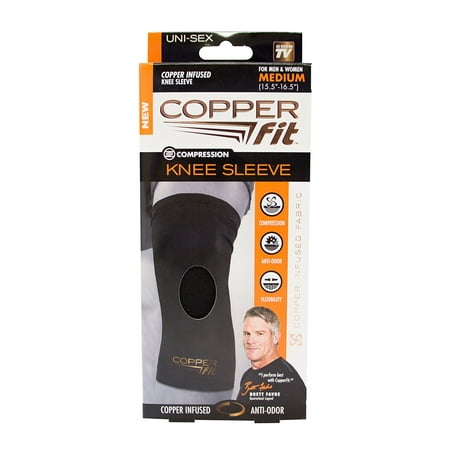- Original Recovery Knee Sleeve, Black with Copper Trim, X-Large, The original copper-infused knee sleeve designed for maximum comfort and mobility By Copper Fit