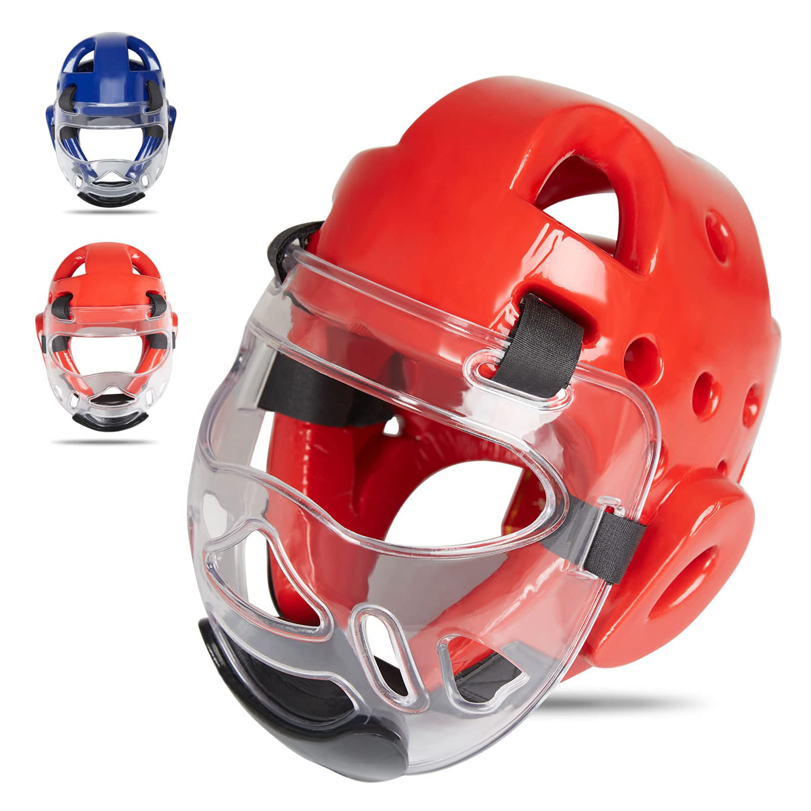 Head gear with Clear Mask Taekwondo Karate MMA Martial Arts Sparring Head Gear 