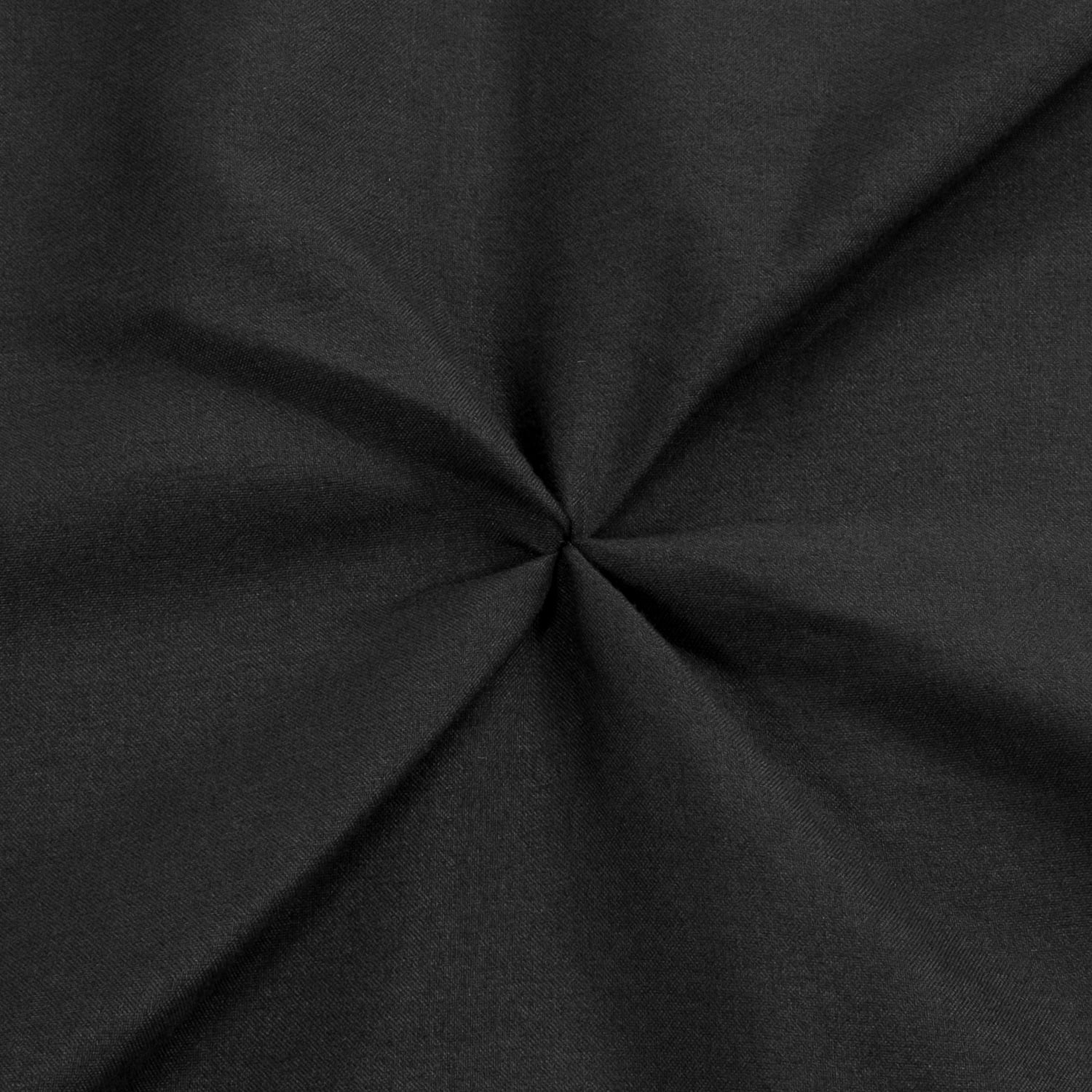Sweet Home Collection, Luxurious 3 Piece Microfiber Pinch Pleat Pintuck Duvet Cover & Pillow Sham Set - Queen, Black