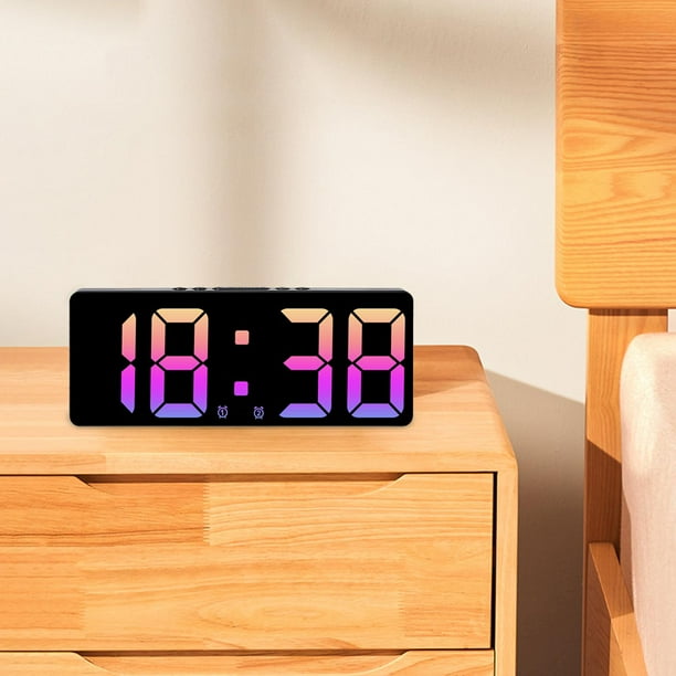 Reloj despertador digital BLESIY 15,5 cm con luz rosa