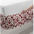 thumbnail image 2 of Peppers Bed Skirt, Various Types of Chilli Peper Simplistic Composition of Kitchen Elements Design, Elastic Bedskirt Dust Ruffle Wrap Around for Bedding Decor, 4 Sizes, Ruby and Green, by Ambesonne, 2 of 2