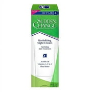 Revitalizing Night Hydrating Skin Treatment Cream By Sudden Change, 2 Oz, 3 Pack