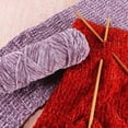 thumbnail image 4 of Xiao Hua Estambre de crochet de Felpa Marrón 95g, 1 Rollo, Fibra de Felpa Suave y Esponjosa Suave y No Irritante Cobija de Sofá de crochet, Bufanda de Felpa para Cama de Mascota Pantuflas Cómodas, 4 of 5