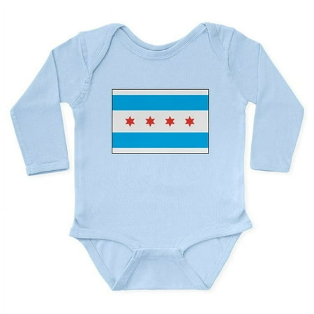 

CafePress - Chicago Flag Long Sleeve Infant Bodysuit - Long Sleeve Cotton Baby Bodysuit
