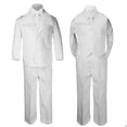 thumbnail image 3 of Boy Kid Formal 1st Communion Christening Baptism White Tuxedo Suit Stole Sm-20, 3 of 6