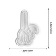 thumbnail image 3 of Summercome Cute Halloween Cookie Cutters, Plastic Cookie Stamps Halloween Cookie Molds, Ghost Pumpkin Cat Witch Hat Bat Mummy Cookie Mold, Ideal for DIY Cake, Baking Supplies Accessories, Witch's Broo, 3 of 9