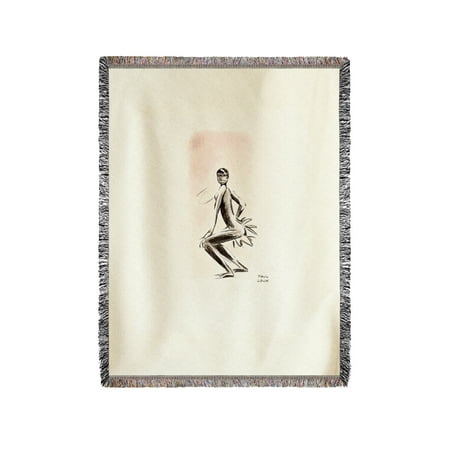 Les Paul 60 Josephine et le Charleston Vintage Poster (artist: Paul Colin) France c. 1932 (60x80 Woven Chenille Yarn Blanket) ()