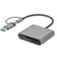 thumbnail image 1 of New USB 3.0 Memory Card Reader 5 in 1 USB-C to TF SD XQD Card, 1 of 5