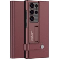 for Samsung Galaxy s24 Ultra Case [with Card Holder] Wallet Case Flip Cover Kickstand Leather Magnetic Funda para S 24 Ultra 6.8 '' 5G 2024 Best Phone Cases Red