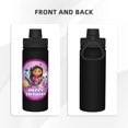 thumbnail image 3 of Botella de agua térmica Gabby_Dollhouse de 18 oz, de acero inoxidable, novedosa, deportiva, portátil, para viajes, gimnasios al aire libre., 3 of 5