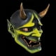 thumbnail image 5 of Cubierta De Cara De Cosplay Japonés De Halloween Cubierta De Cara De Terror De Resina Cubierta De Cara De Demonio Fantasma Accesorios De Actuación En Escenario Decoración De ANGGREK Japanese Cosplay Face Cover, 5 of 8