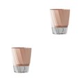 thumbnail image 2 of Youkk PP Convenient And Practical Self Watering Flower Pot For Lazy Gardeners And Split For Practicality Pink transparent bot king-size 2Set, 2 of 6
